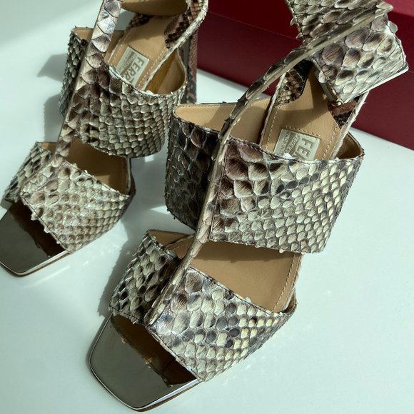 Salvatore Ferragamo Polaris Python Snakeskin mu628 - Picture 2 of 7